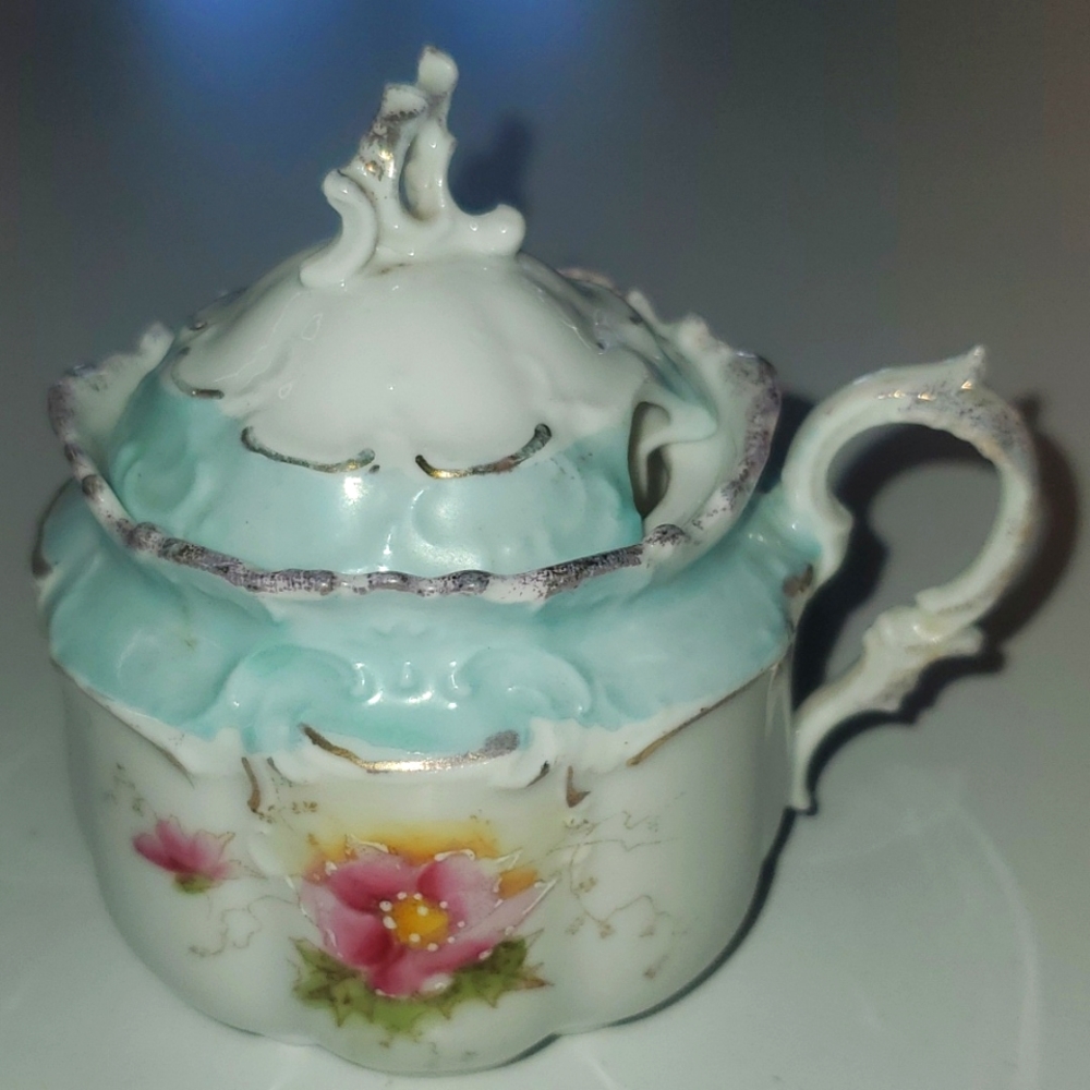 antique Prussia mustard jar